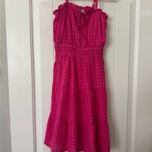 Old Navy Pink Flutter Sleeve Sundress with Spaghetti Straps
